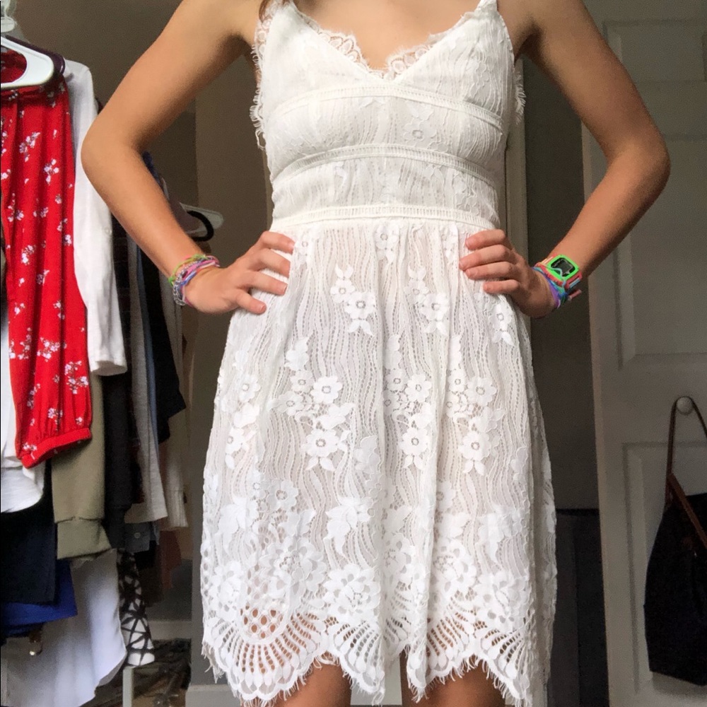 short white dress